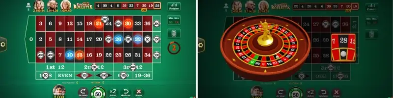 Melhores jogos de roleta europeia nos casinos online