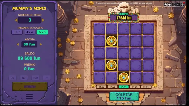 Jogo Mines no casino da OscarSpin