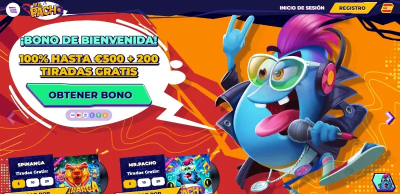 Página de casino na MrPacho