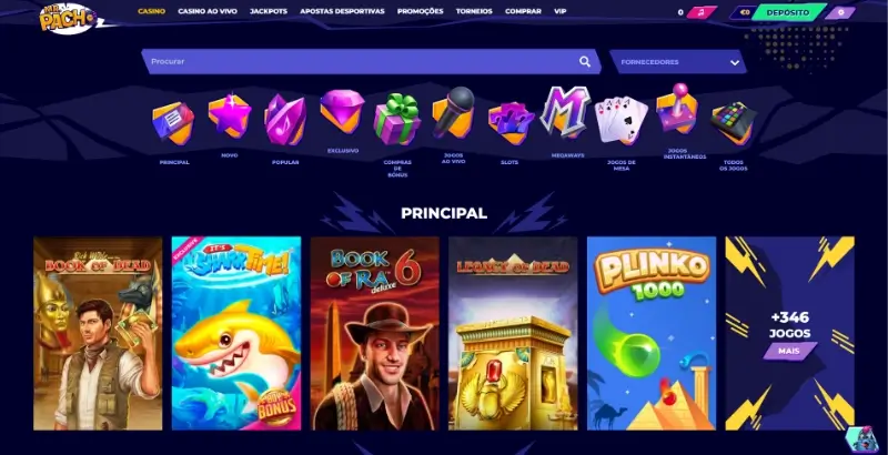 Página de casino do MrPacho