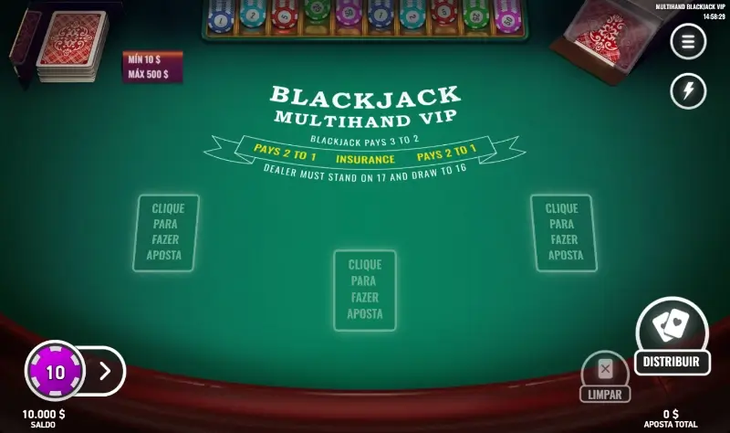 Multihand Blackjack VIP (Platipus)