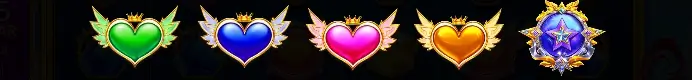 Simbolos multiplicadores da slot Starlight Princess 1000