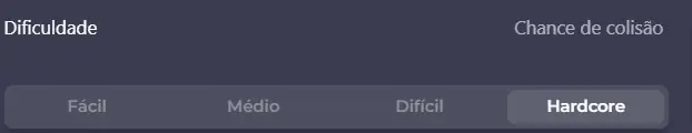 Graus de dificuldade no jogo chicken road