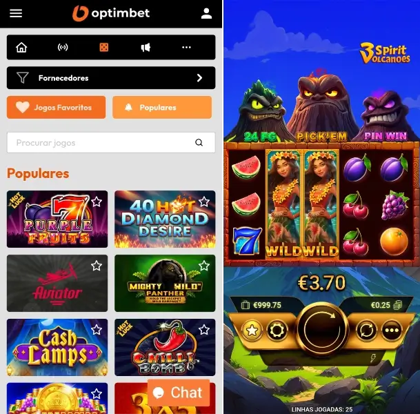 Casino na OpimBet App