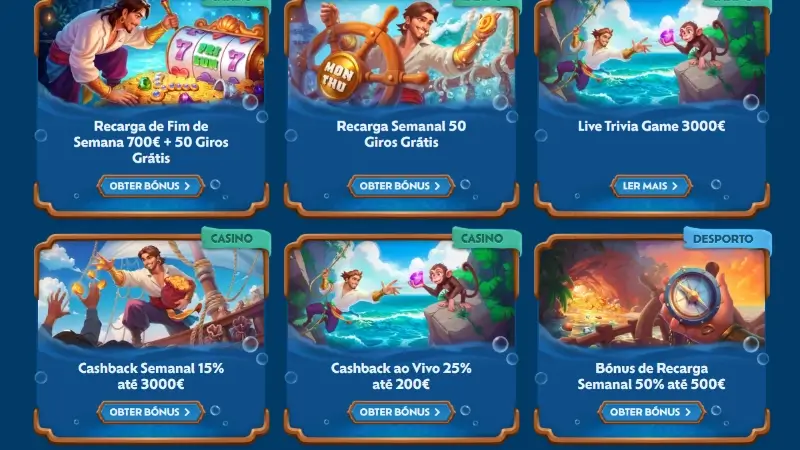 Promoções disponíveis na Winbay