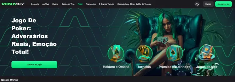 Página de casino da VemaBet
