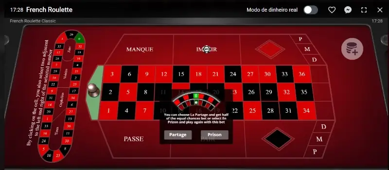 En Prison na roleta francesa