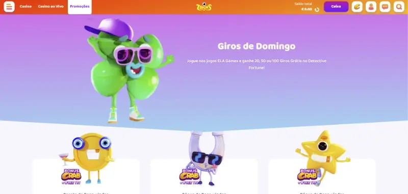 Bónus e promoções na 7signs