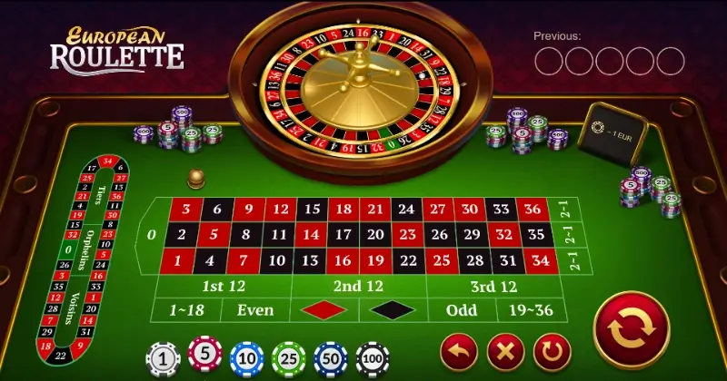 Jogo de Roleta "European Roulette"