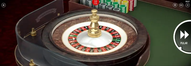Jogo de roleta no casino da Winbay