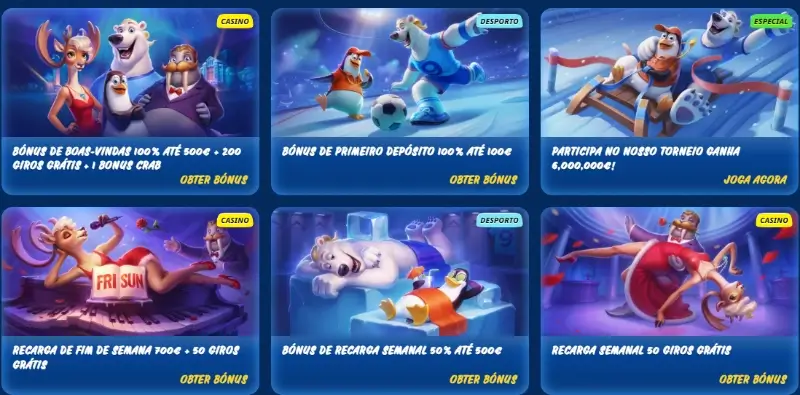 Promoções disponíveis no SG Casino