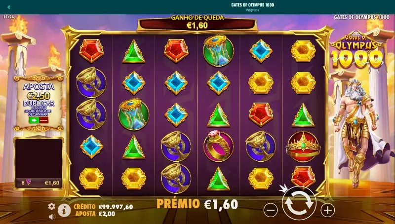Slot machine Gates of Olympus 100 no casino da Spinanga