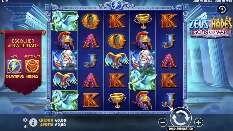 Slot Zeus vs Hades Gods of War na Betano