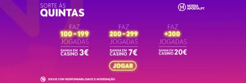 Sorte às Quintas, Ganha às Sextas na Nossa Aposta