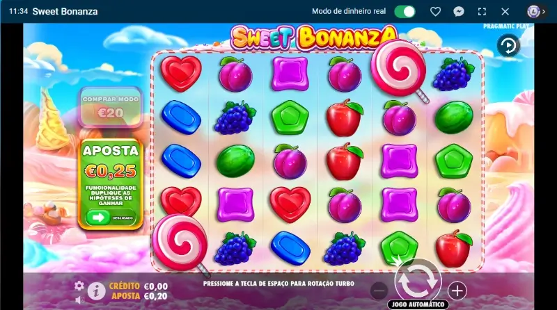 Slot machine Sweet Bonanza no casino da Leon