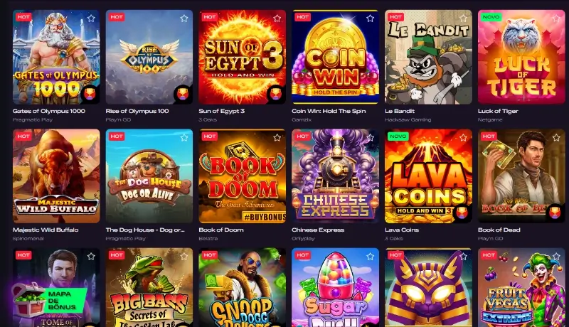 Funcionalidade de tags nos jogos de casino no Glitch Spin Casino