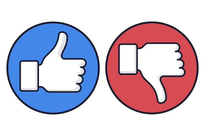 Thumbs up e down