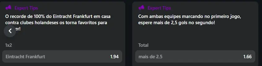 Tips de apostas dadas pela Jettbet
