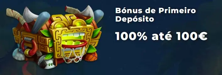 Bónus de primeiro depósito de 100% até 100€ no Wazamba