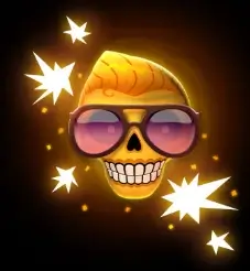 Simbolo wild esxplosivo da slot esqueleto explosivo 2